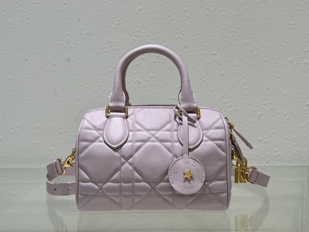 Dior Groove 20 Bag Pale Pink Macrocannage Calfskin